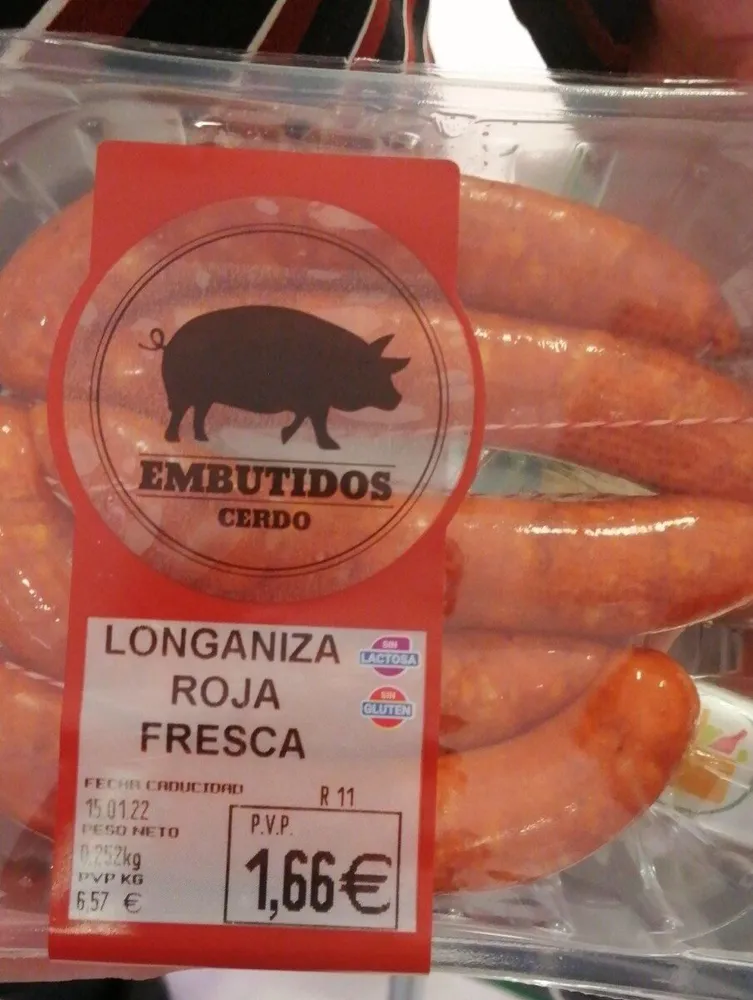 Longaniza roja fresca
