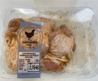 Contramuslo marinado de pollo con piel