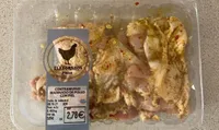 contramuslo marinado de pollo con miel