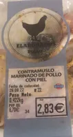 Contra muslo de pollo con piel