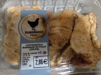 Contramuslo marinado de pollo con piel