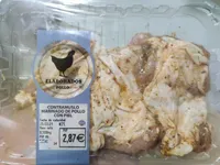 Contramuslo marinado de pollo con piel