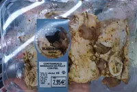 Contramuslo marinado de pollo con piel