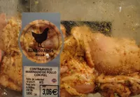 Contramuslo marinado de pollo con piel