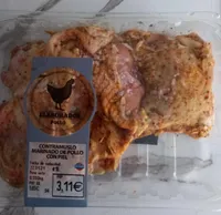 Contramuslo marinado de pollo con piel
