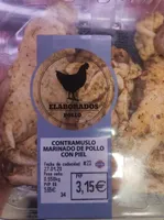 Contramuslo marinado de pollo con piel