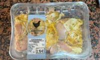 contramuslo marinado de pollo con piel