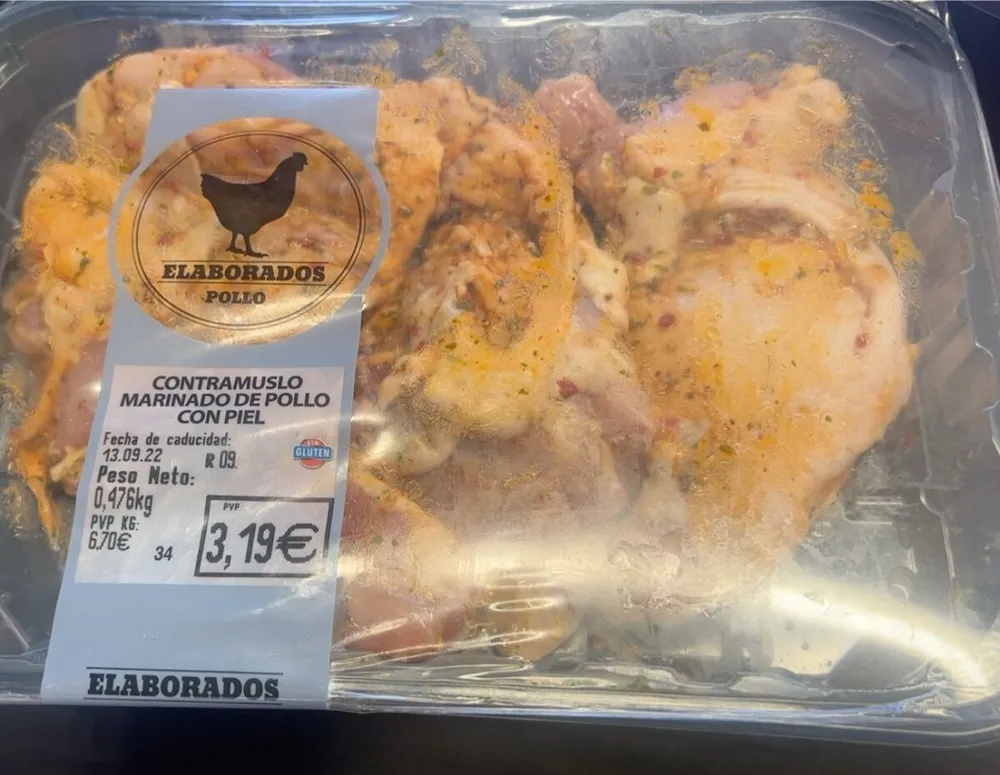 Pollo marinado