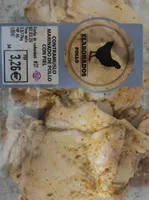 Contramuslo marinado de pollo con piel