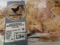 Contramuslo marinado de pollo con piel