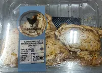 Contramuslo marinado de pollo