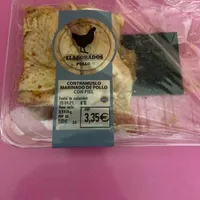 Contra muslo marido de pollo con piel