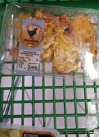 Contramuslo marinado pollo con piel