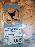 Contramuslo marinado de pollo