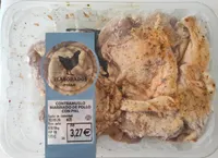Contramuslo marinado de pollo con piel