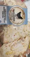 Contramuslo marinado de pollo con piel