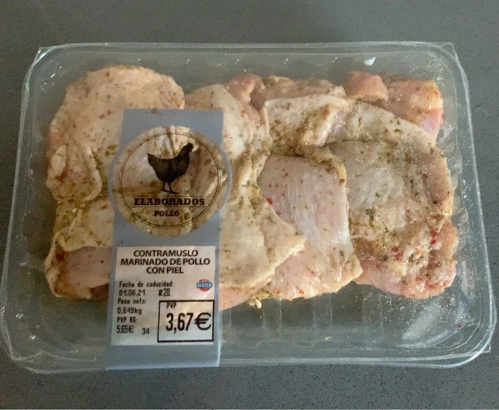 Contramislo Marinado de Pollo con Piel