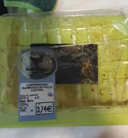 Contramuslo marinado de pollo con piel