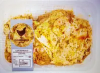 Contramuslo marinado de pollo con piel