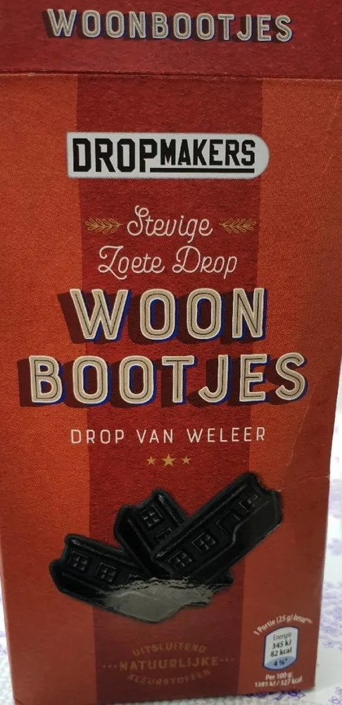 Woonbootjes Doosje 340 Gram (dropmakers)