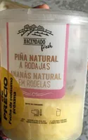 Piña natural a rodajas