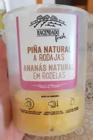 Piña natural a rodajas