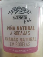 Piña natural a rodajas