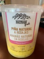 Piña natural a rodajas
