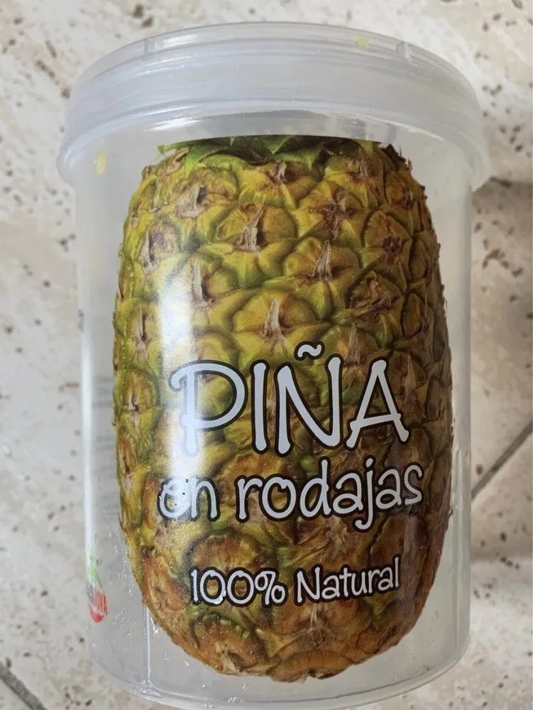 PIÑA EN RODAJAS 100% NATURAL