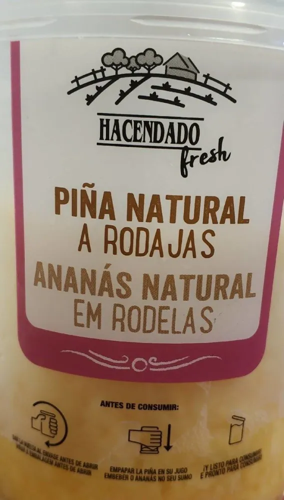 Piña Natural Rodajas