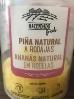 Piña natural a rodajas