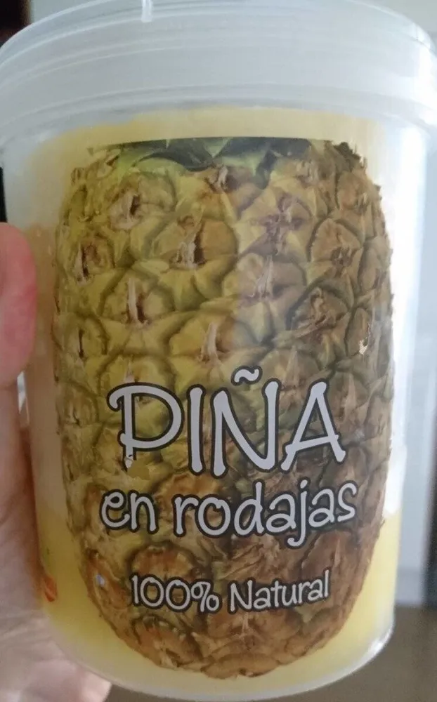 Piña en rodajas 100% natural
