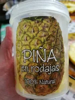 Piña natural a rodajas