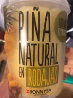 Piña natural a rodajas