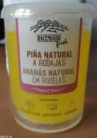 Piña natural a rodajas