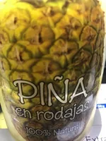 Piña natural a rodajas