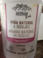 Piña natural a rodajas