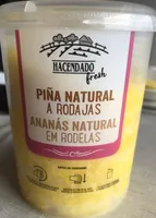 Piña natural a rodajas