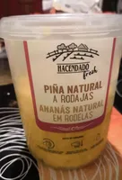 Piña natural a rodajas