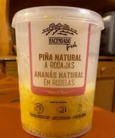 Piña natural a rodajas