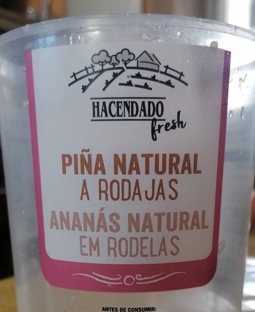 Piña Natural a Rodajas