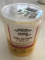 Piña natural a rodajas