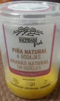 Piña natural a rodajas