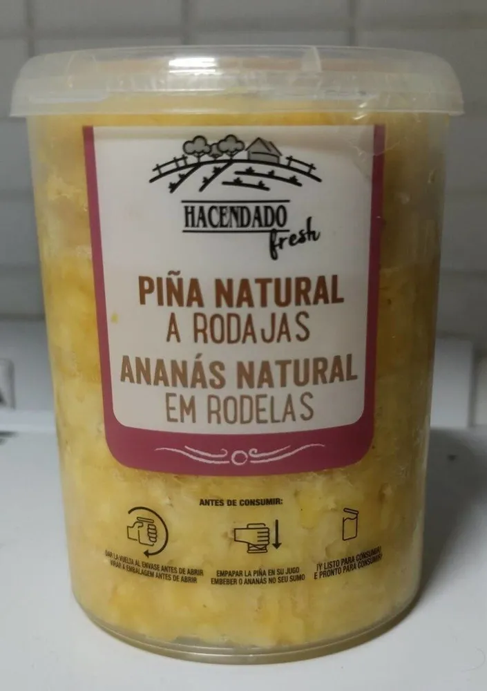 Piña Natural a rodajas