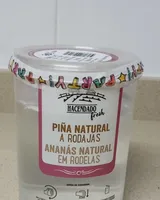 Piña natural a rodajas