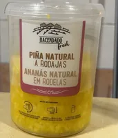 Piña natural a rodajas