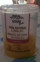 Piña natural a rodajas