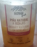 Piña natural a rodajas