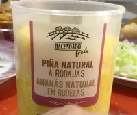 Piña natural a rodajas