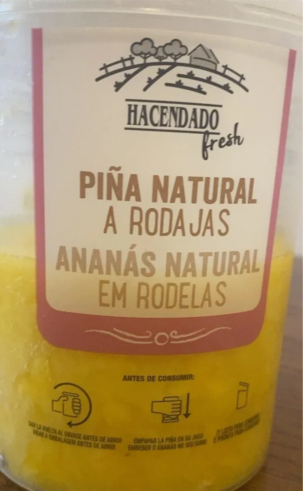 PIÑA NATURAL A RODAJAS